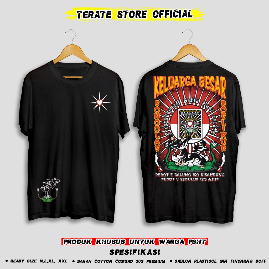 KAOS PSHT Keluarga Besar Psht Lawasan TERLARIS (BERBAHAN DISTRO DAN BISA COD) TERATE STORE ID