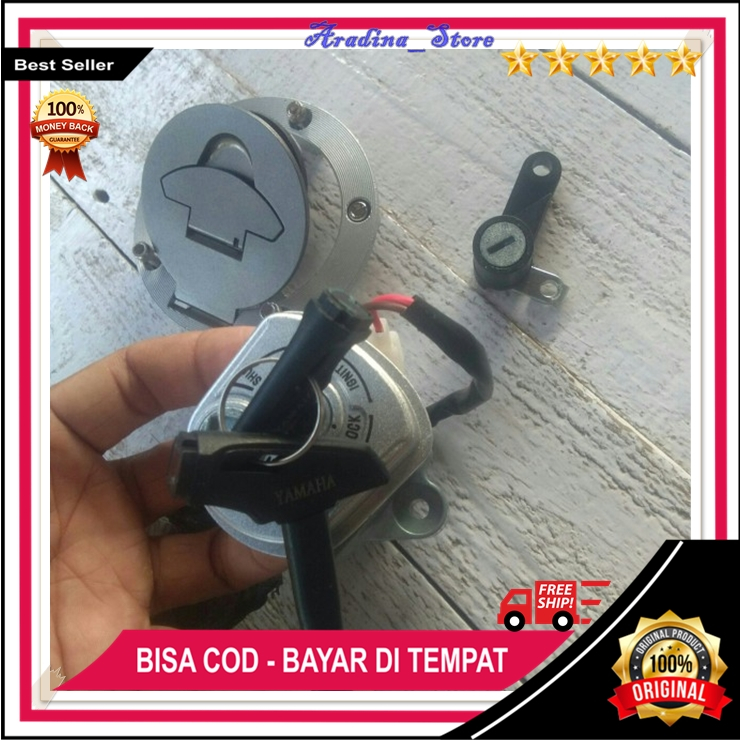 Kunci Kontak Set Motor Ori Vixion New Kunci Kontak Lengkap NVL NVA Advance 2TP Original Yamaha Murah