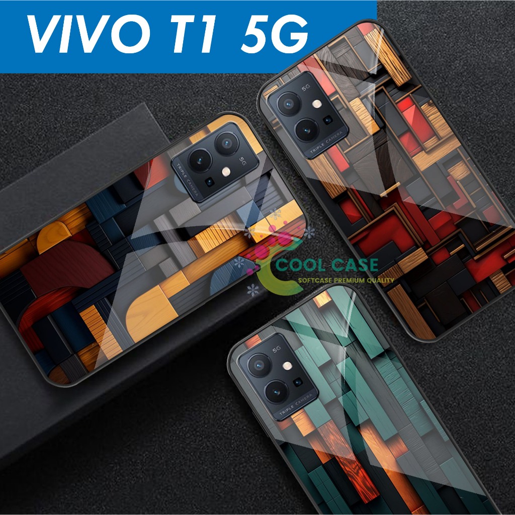 Softcase Kaca Case VIVO T1 5G Terbaru Aesthetic [CK393] Case T1 5G Casing Handphone-Pelindung Handph