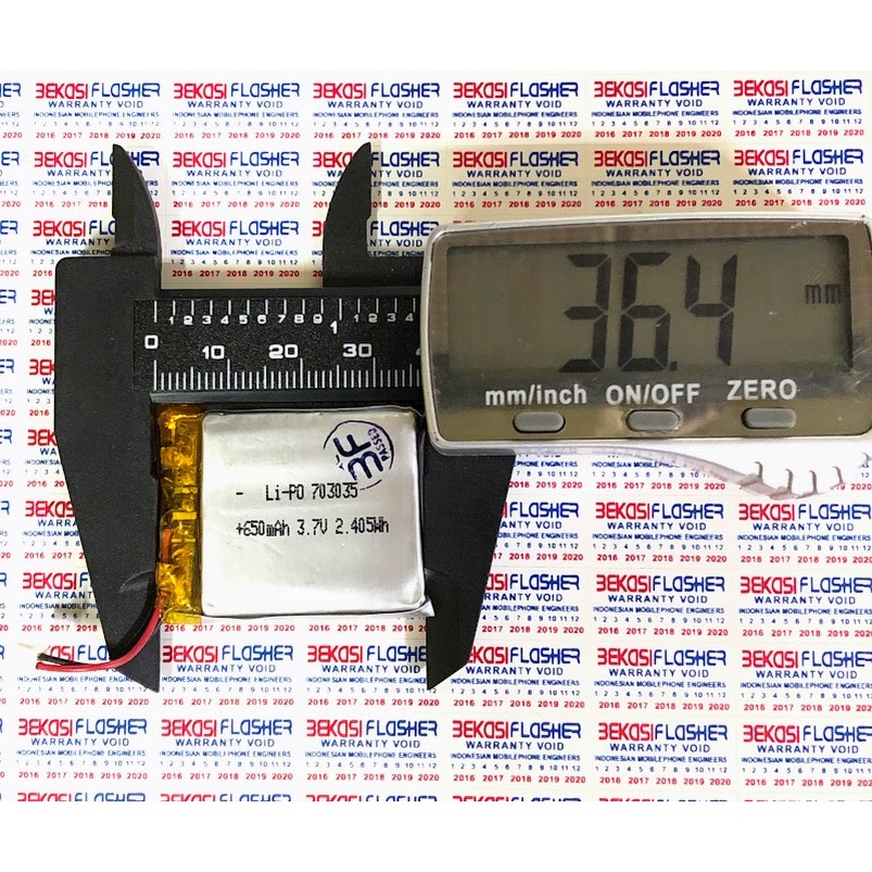 Baterai Lithium Polymer Li-Po 703035 350mAh 3.7V Battery Li-Po 350mAh