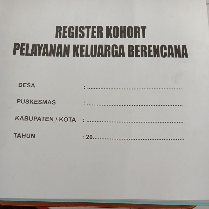 Register kohort kb,lansia,ibu,bayi,prasekolah,dan anak balita