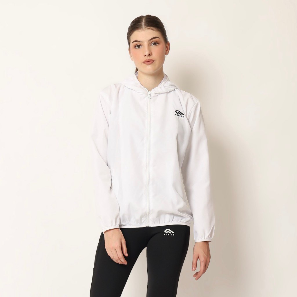MANIAK Jaket Olahraga Hoodie Parasut Pria Wanita Unisex Running Lari Joging Sport Gym Sepeda Santai 