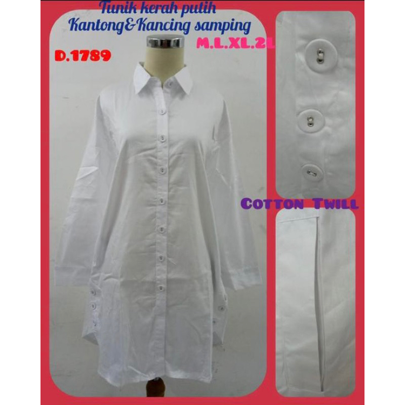 SEMANGAT_45 | Tunik Dewasa Putih BWi88