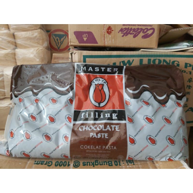 

Tulip filling coklat/chocolate asli repack 250gr TERMURAHH!!