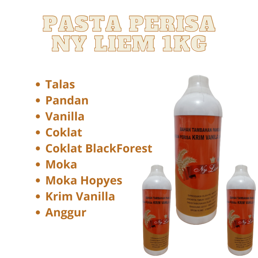 

NY LIEM PASTA/PERISA 1 KG - PERISA/PASTA KUE