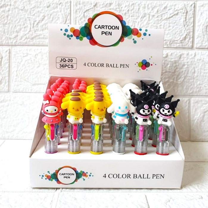 

Pulpen 4 Warna SANRIO / BT Korea / Bolpen 4 W Fancy Mini