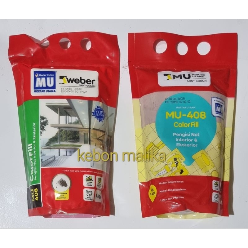 Pengisi nat keramik granit mortar utama collorfill MU-408 1 kg