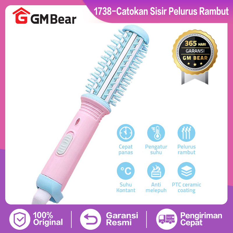 GM Bear Catokan Sisir Pelurus Rambut 1738 - Hair Straightener