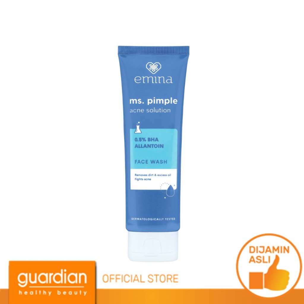 EMINA Ms. Pimple Acne Solution Face Wash 50ml Sabun Cuci Muka Gel Melembabkan Solusi Bebas Jerawat