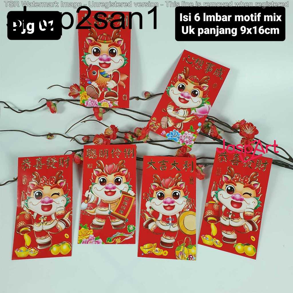 

Angpao imlek shio NAGA 2024 Banyak varian,murah meriah Bahan tebal dan tidak mudah koyak tulisan dan gambar emas timbul