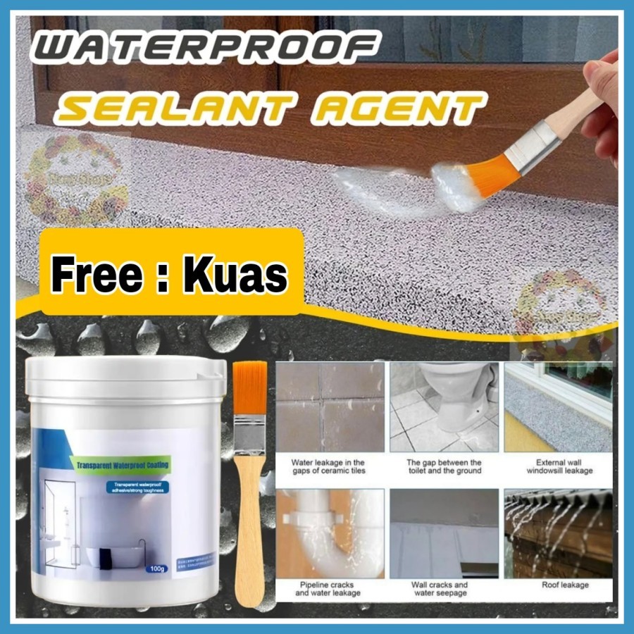 MH - lem sealant transparan glue waterproof bening sealant anti bocor