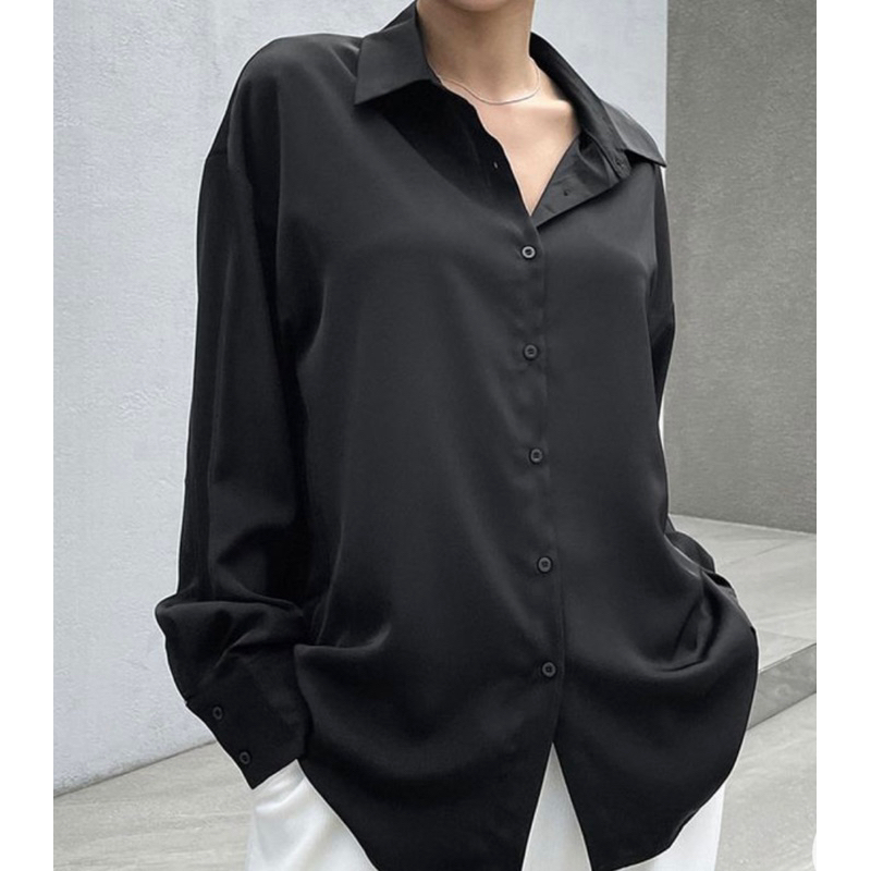 KEMEJA SATIN SILK PREMIUM / KEMEJA SATIN / ATASAN SATIN SILK / ATASAN SATIN DEWASA