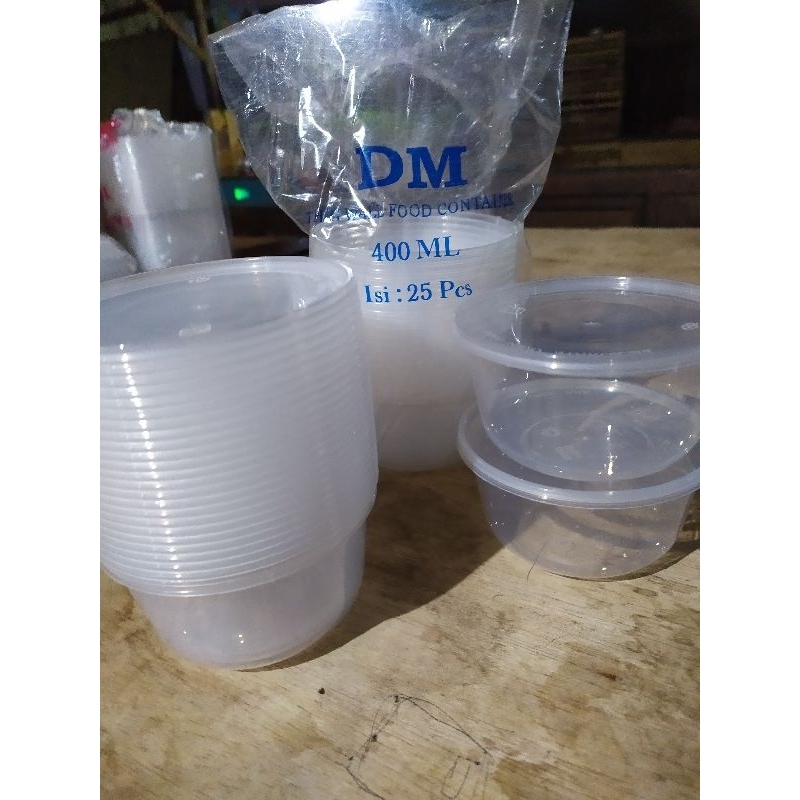 Cup Plastik/Cup Bowl/Cup Puding/Cup Gulai/Cup Salad/400 ml/Thinwal