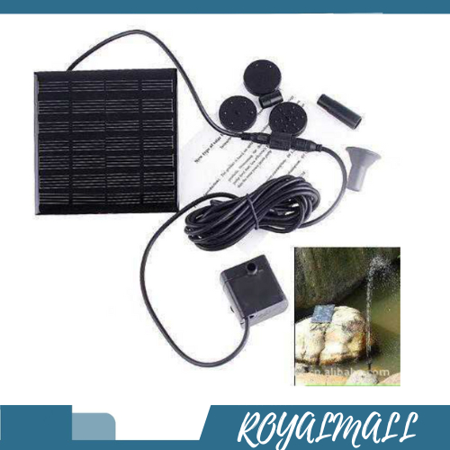 Air Mancur Kolam Tenaga Solar Matahari 7V 1.14W 160L/h / Pompa Air Mancur Pancuran Kolam Ikan Koi Re