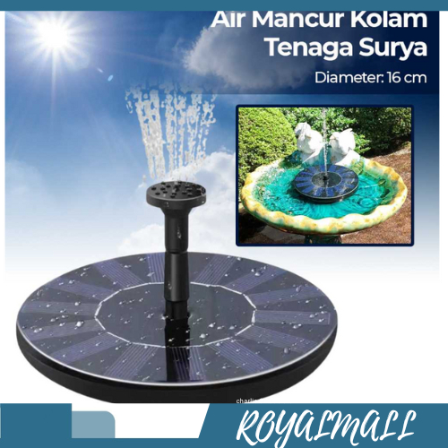 Air Mancur Kolam Tenaga Surya Solar Water Fountain / Pompa Air Mancur Pancuran Kolam Ikan Koi Renang