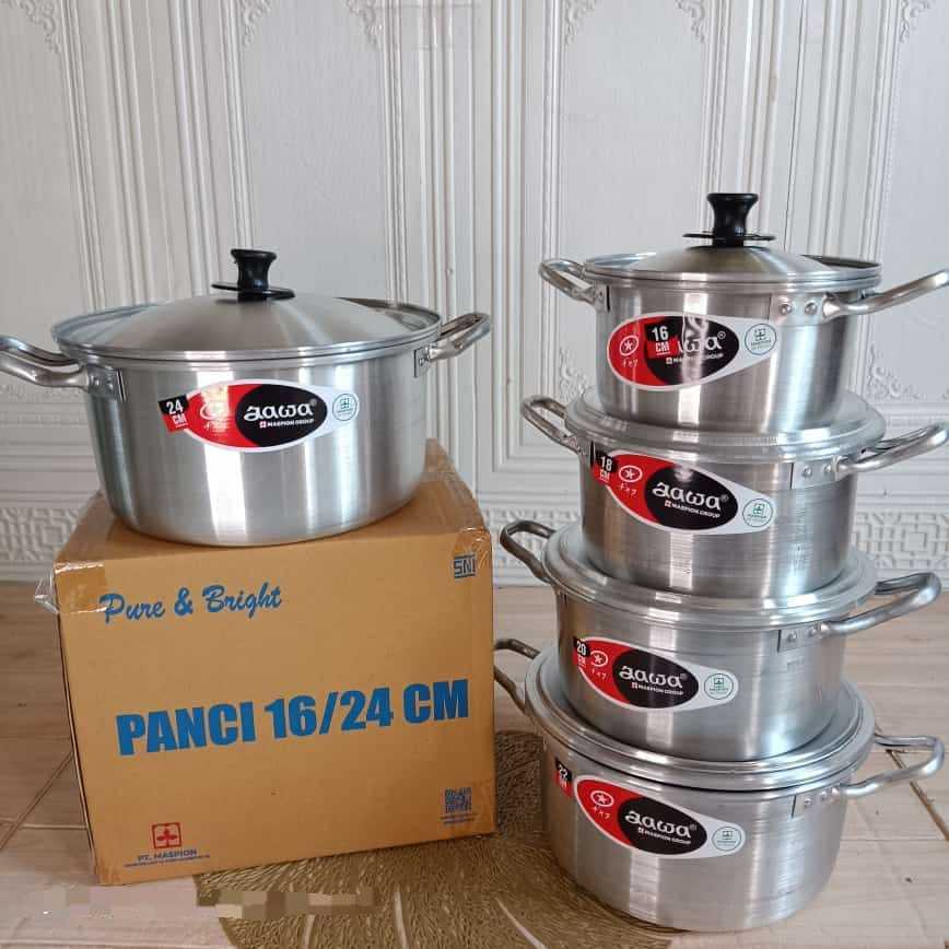 Panci set Jawa 5in1 ekonomis//panci set/panci aluminium