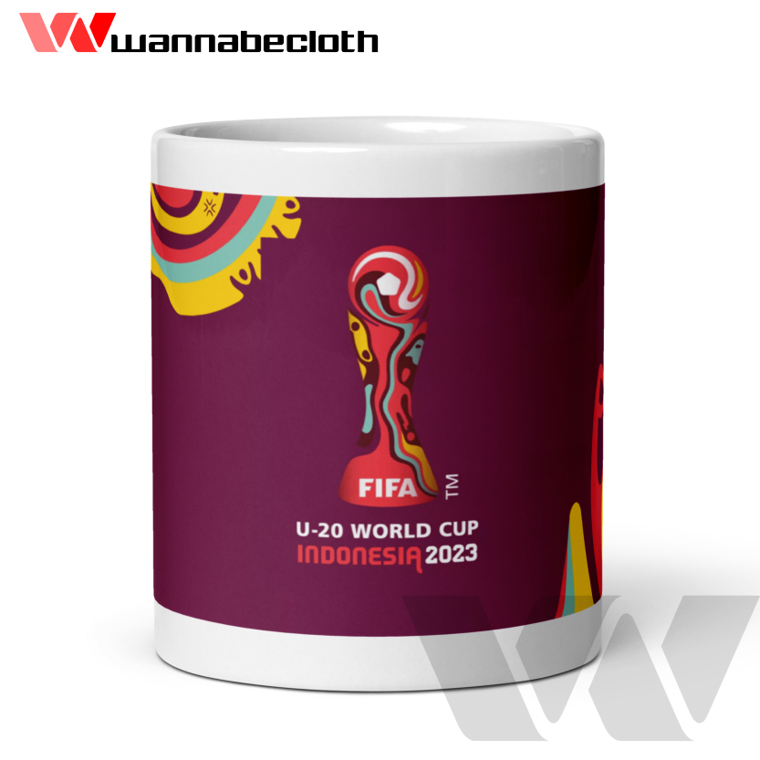 Mug Piala Dunia U17 World Cup U17 Souvenir Hadiah Piala Dunia U17 Indonesia v2