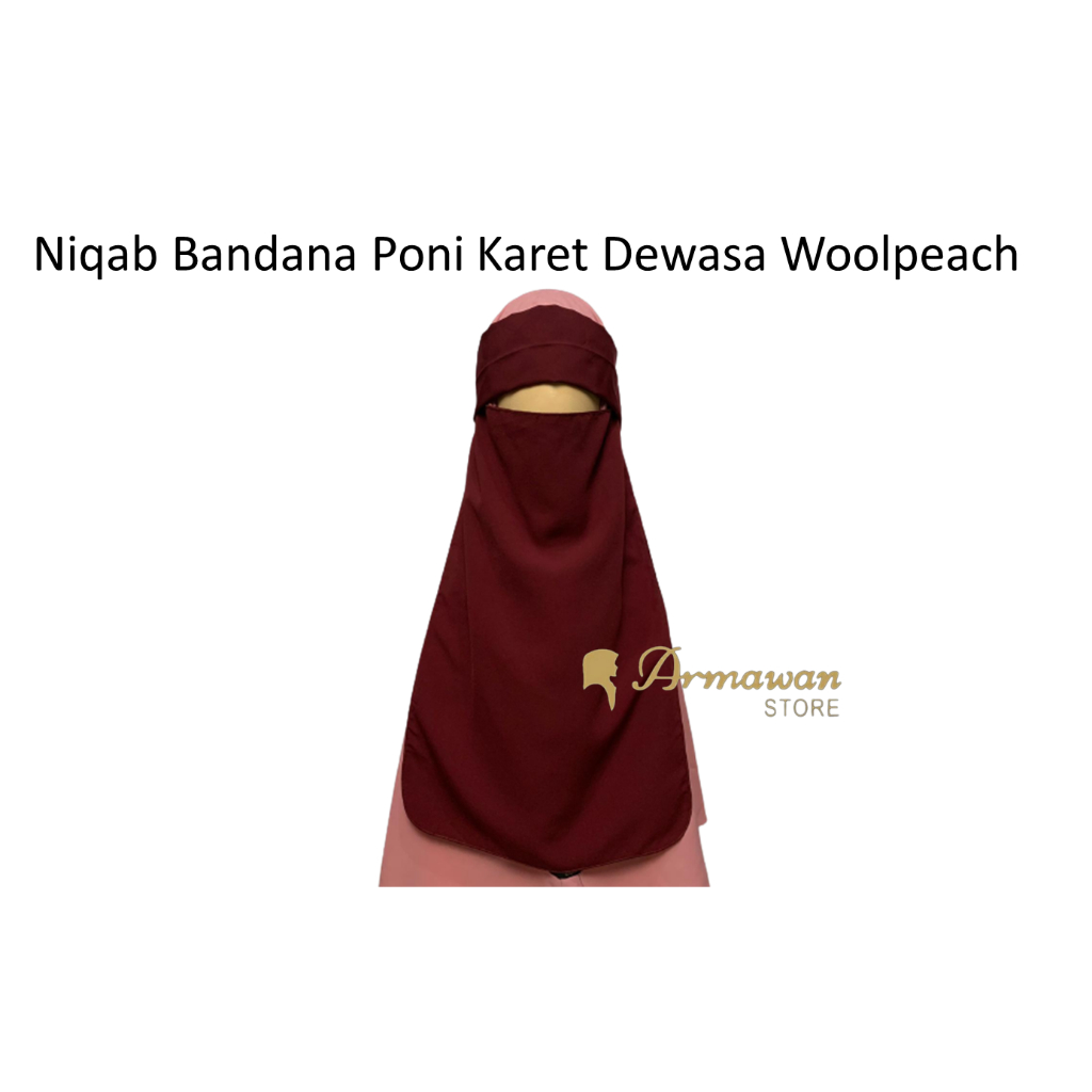 Cadar Bandana Poni Karet Wolfis Woolpeach