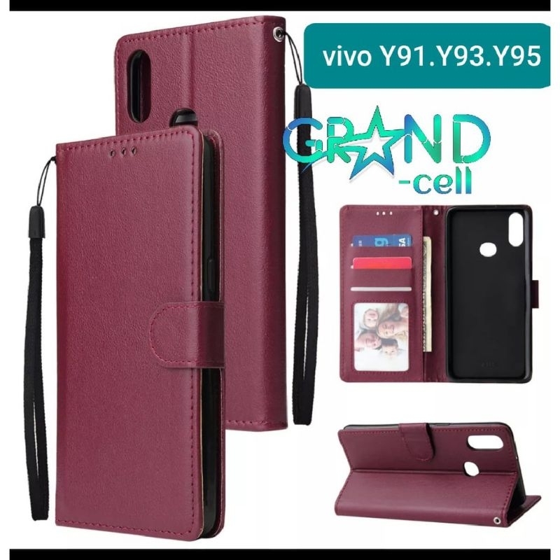 Case Flip Dompet Cover Magnet HP Vivo Y20 / Y20i / Y12S / Y20S /