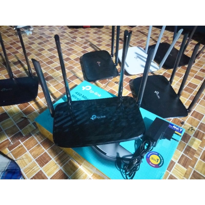 tplink ac1350 dualband gigabit router unit + adaptor