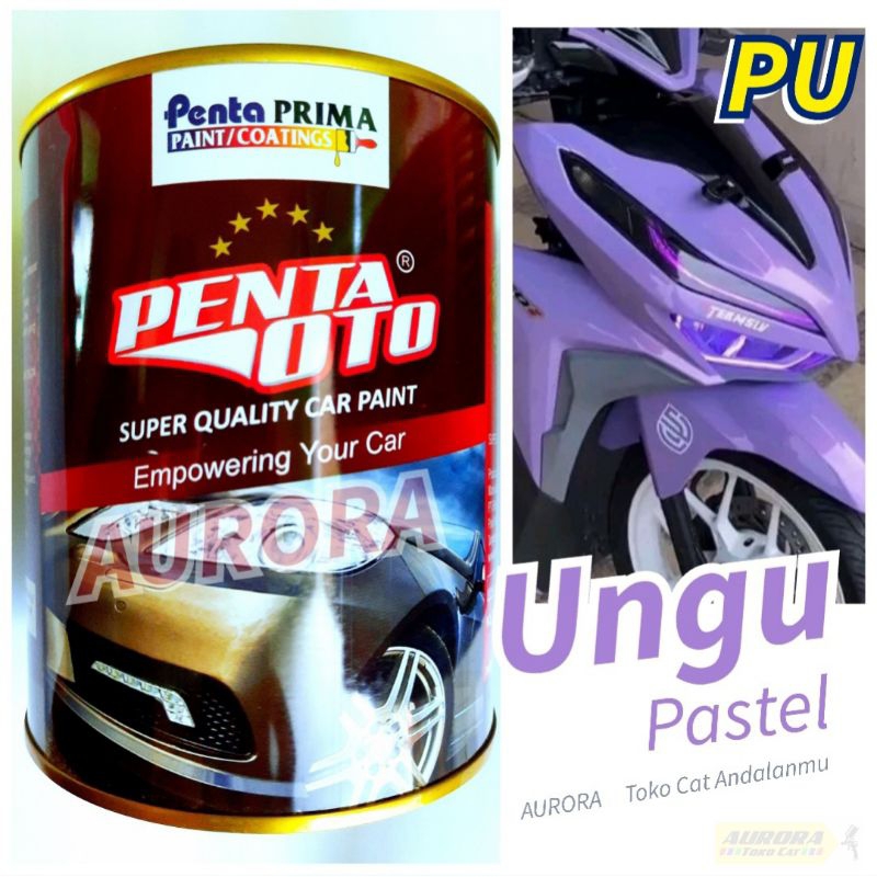 Cat PU Ungu Pastel Penta Oto Purple Violet