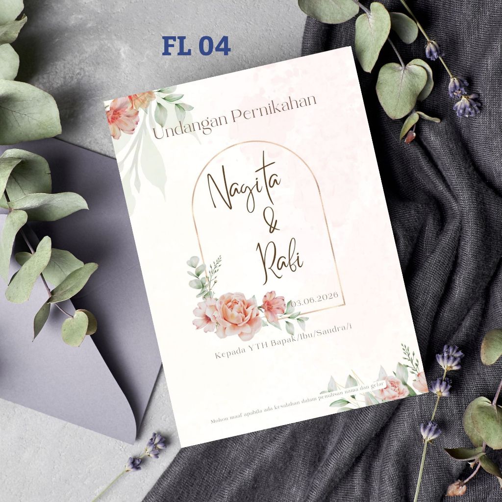 

UNDANGAN PERNIKAHAN KODE FL MODEL LIPAT