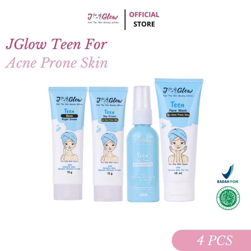 BABY JGLOW OILY/ SKINCARE JGLOW Perawatan & Pemutih Wajah Remaja Glowing Skin BPOM Original