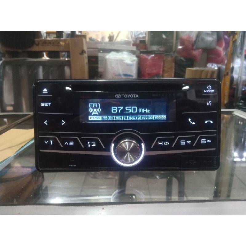 headunti original agya TRD 2018 bluetooth audio mobil