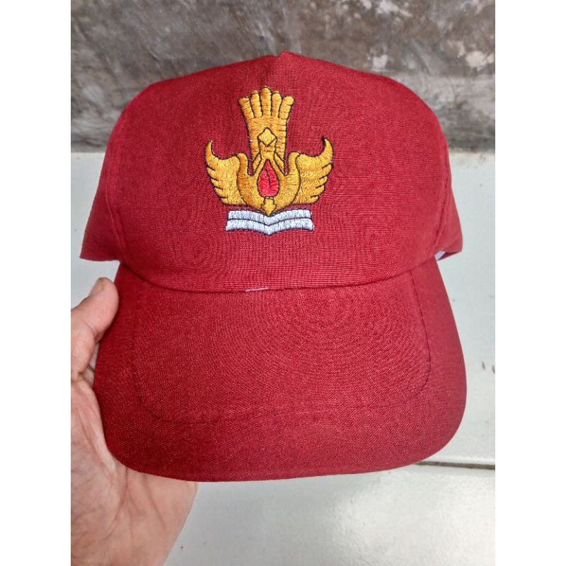 TOPI SD BORDIR pke perekat hrga per kodi isi 20 pcs ya