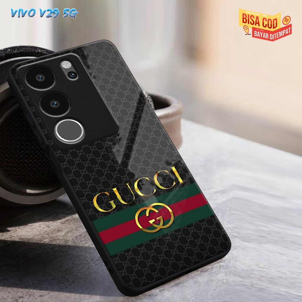 (CC248)CASING GLASS VIVO V29 5G CASING GLOSSY V29 5G CASE KACA VIVO V29 5G SOFTCASE VIVO V29 5G