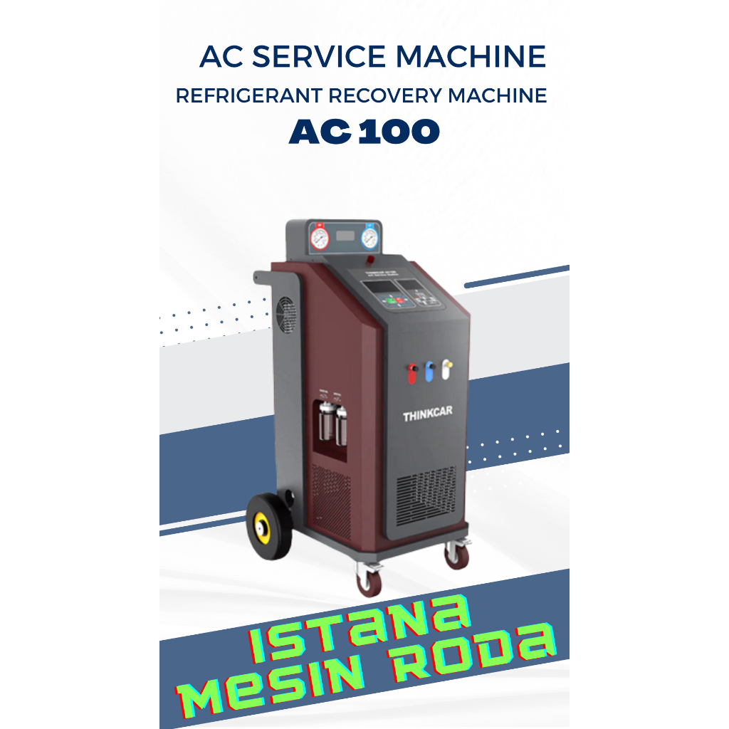 AC flushing 4R/AC Service Refrigerant Recovery Machine Filling vacuming refueling  AC 100/mesin ac f