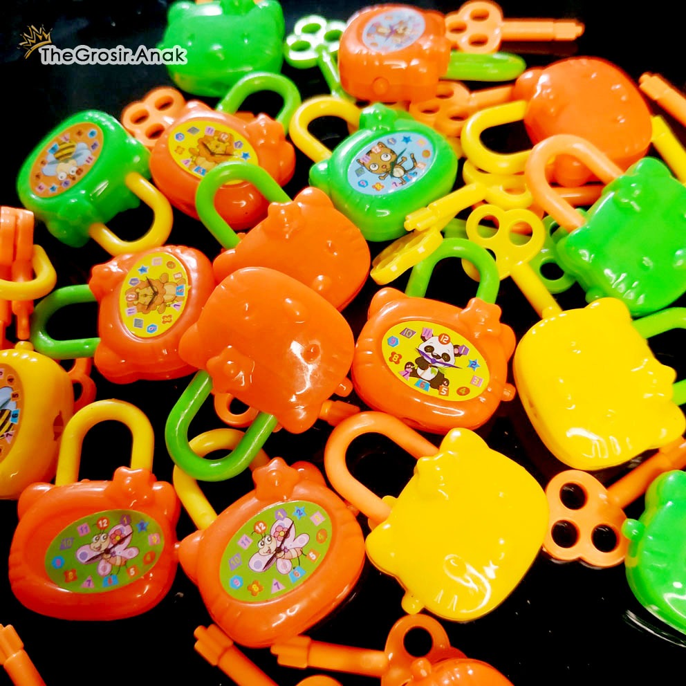 TGA ISI 2 Gembok Kunci Plastik