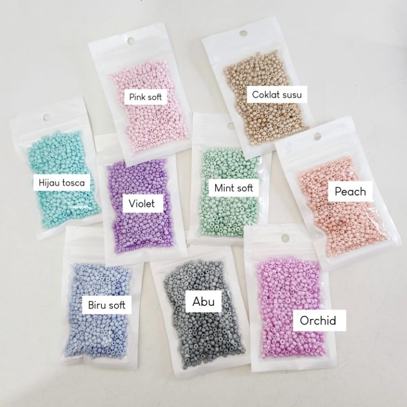 Manik Pasir Pastel Glosy 3mm