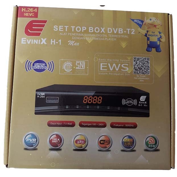 Set Top Box DVB-T2 Evinix H-1 Max