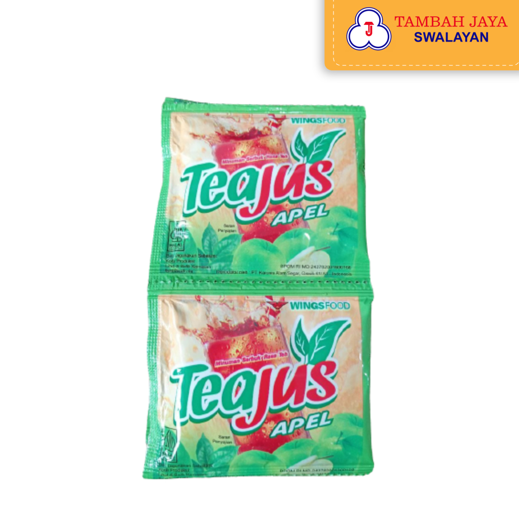 

Teajus Rasa Apel 1 Renceng isi 10 sachet