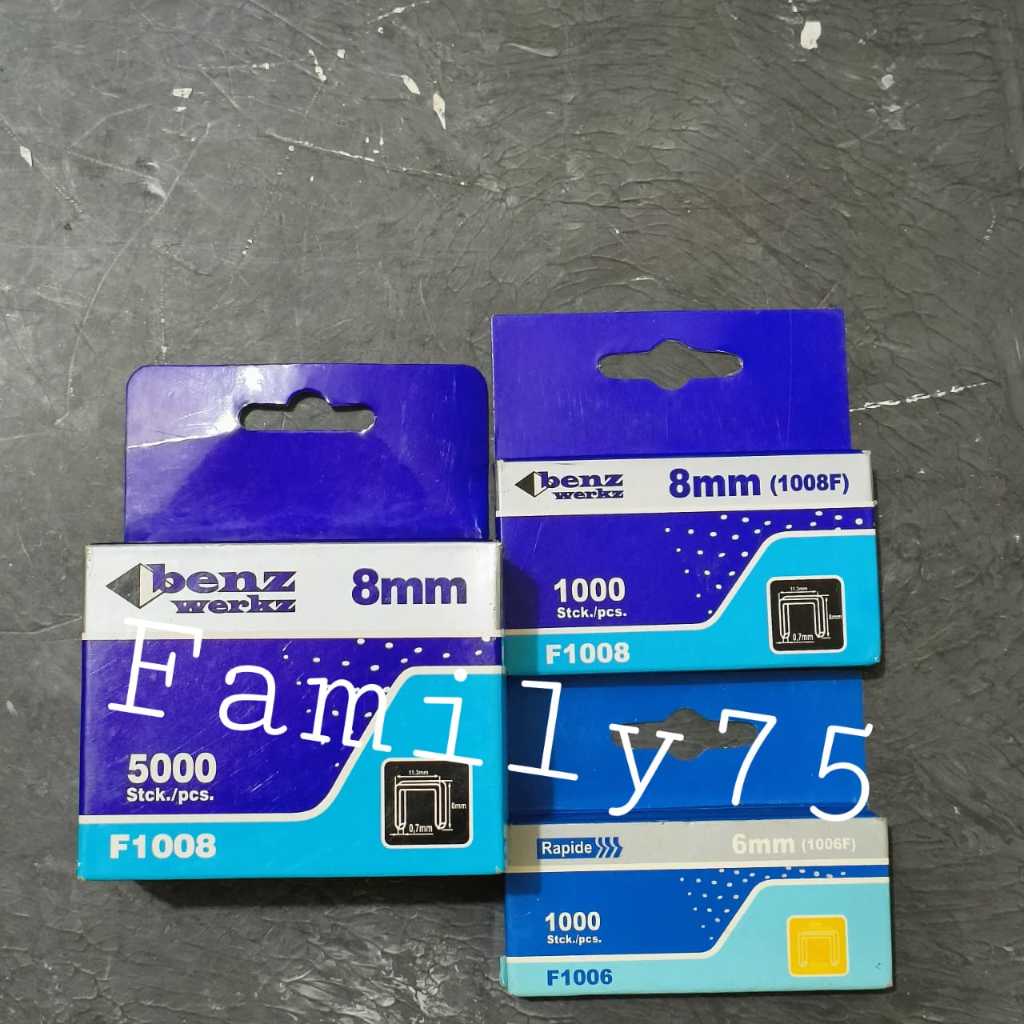 

Isi staples Rapide F1006 isi 1000pcs F1008 isi 1000pcs / 5000pcs Benz