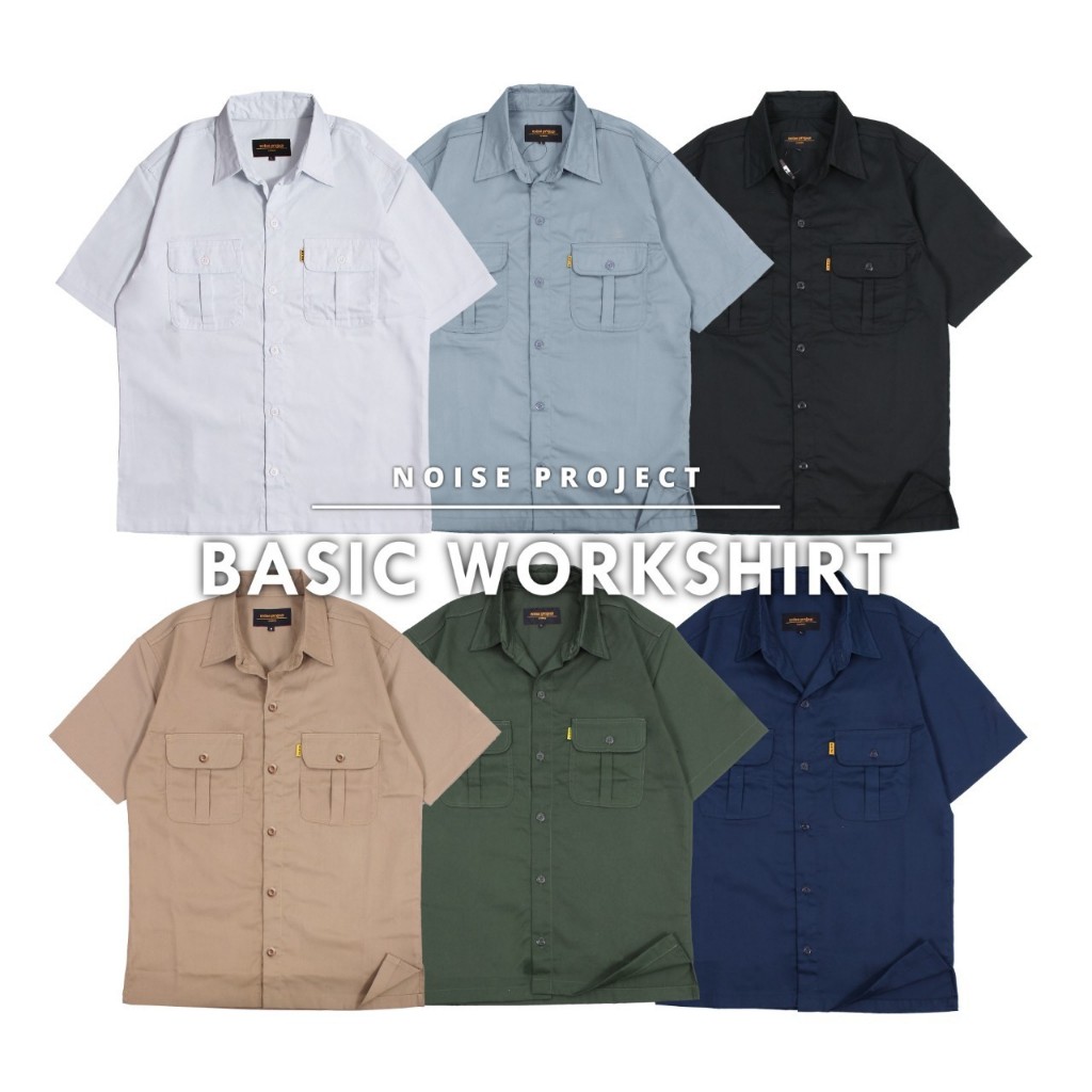 WORKSHIRT POLOS - KEMEJA WORKSHIRT BASIC ORIGINAL NOISE PROJECT