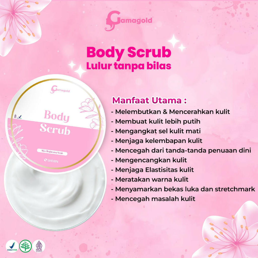 Gamagold BODY SCRUB Lulur Tanpa Bilas Gama Gold