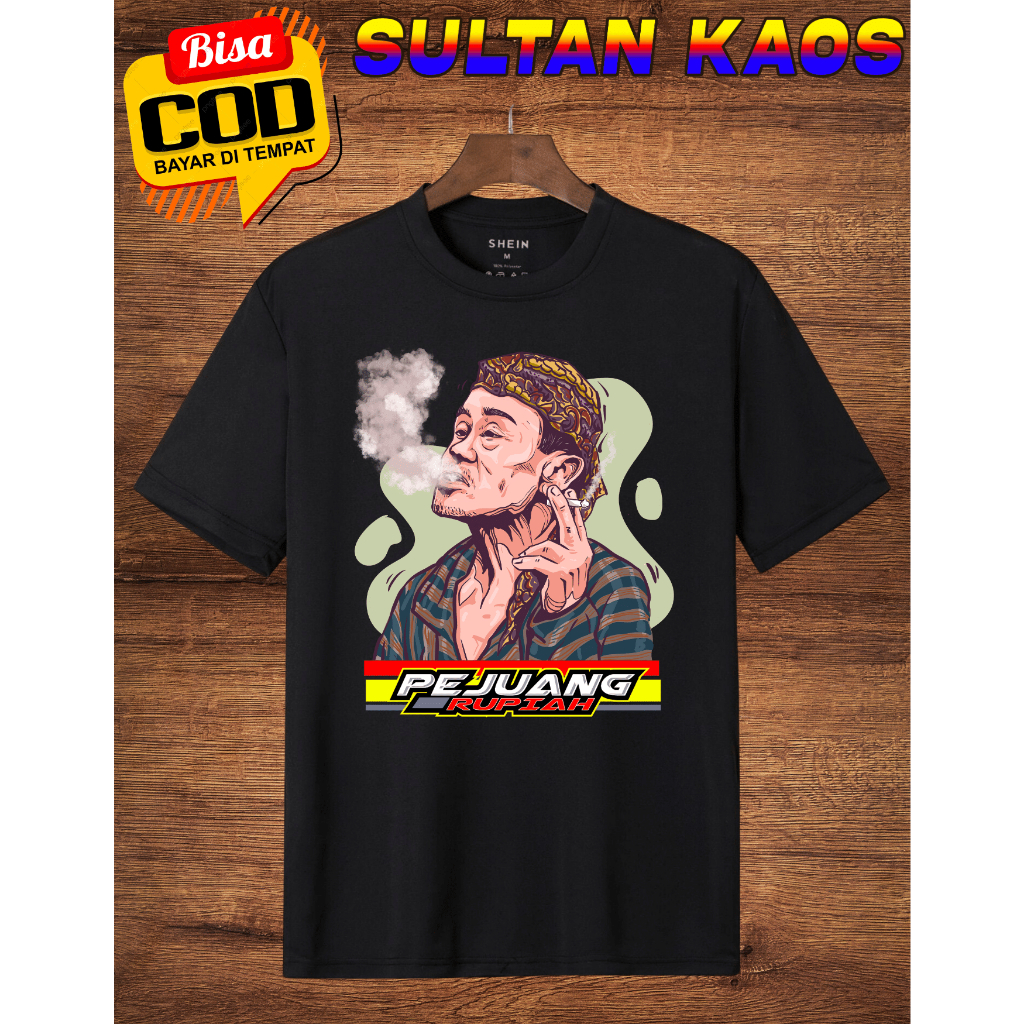 Kaos Dewasa Menikmati Rokok / Kaos Sepuh Menikmati Rokok / T-Shirt Distro Katun Abak Udut Rokok / At