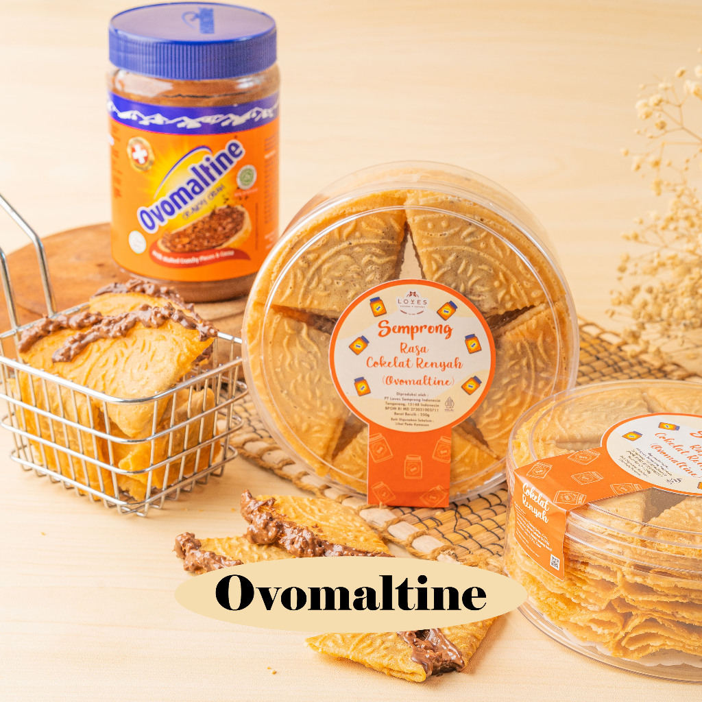 

LOVES SEMPRONG — Ovomaltine — Kue Kering Loves Semprong Lipat Isi — Semprong Ovomaltine