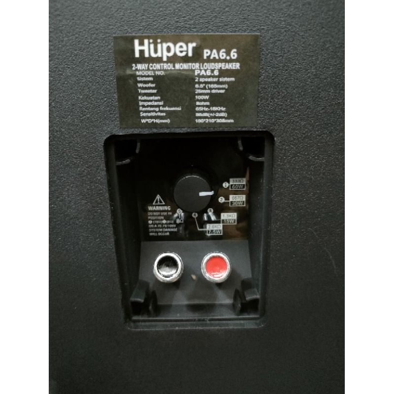 speaker Huper pasif 6.6