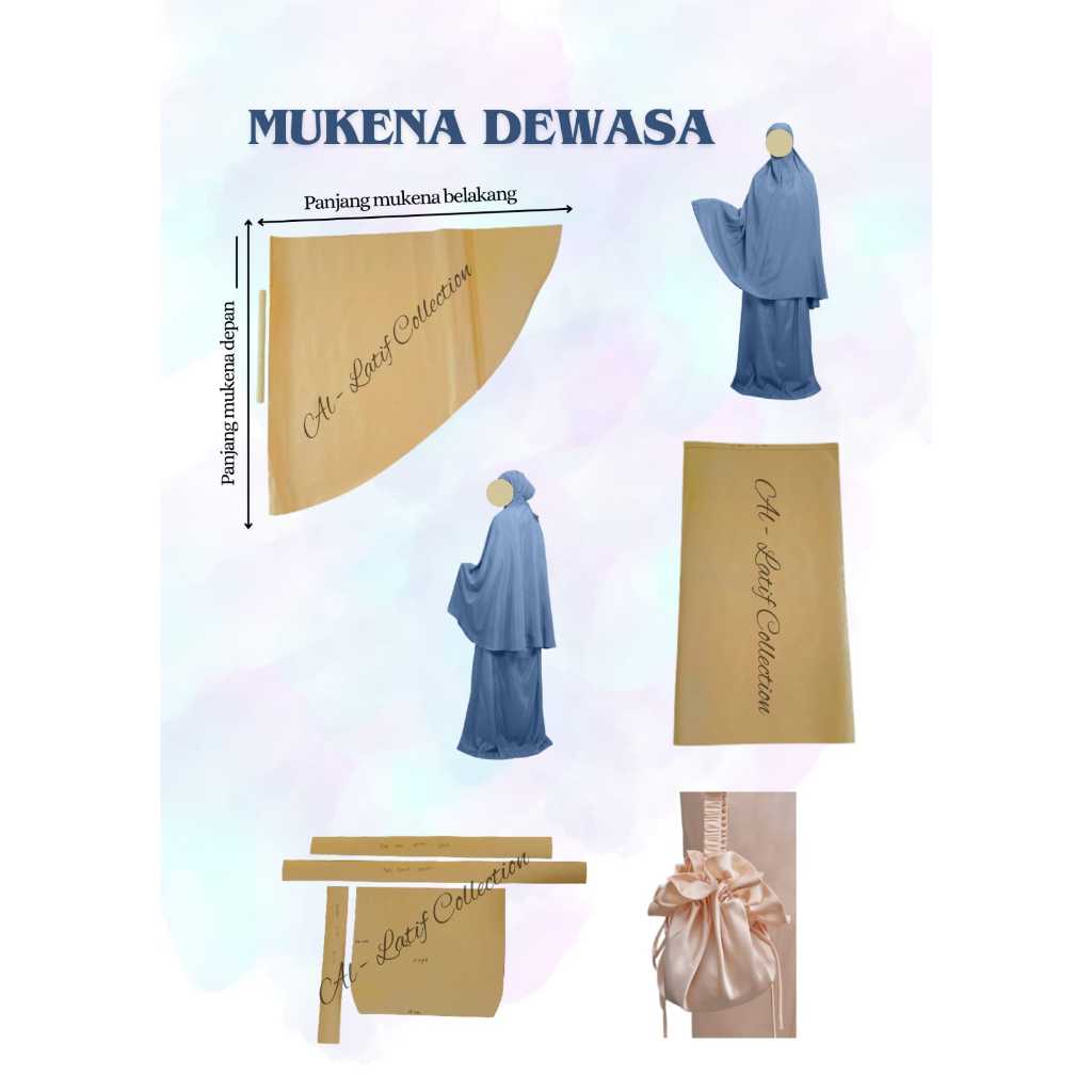 Pola Jiplak / Pola Instan MUKENA DEWASA