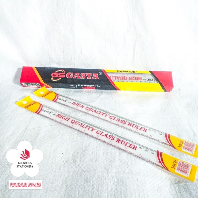 

Penggaris plastik 30cm merk Gasta