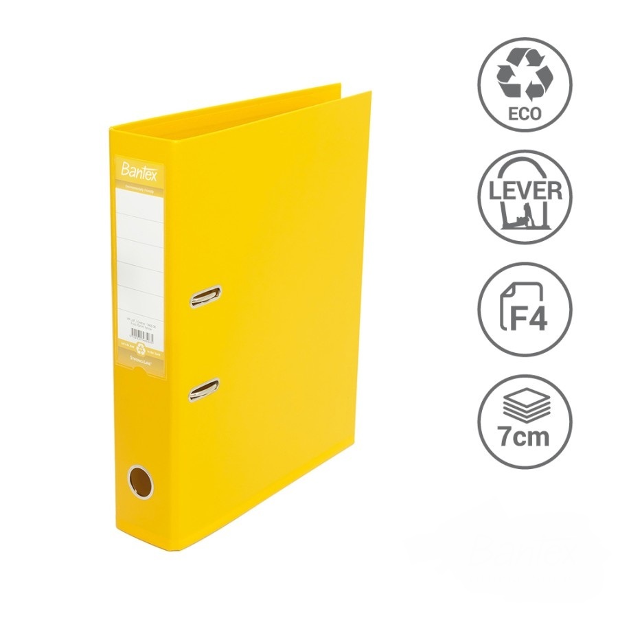 

Bantex Ordner Folio 7 cm PVC Lever Arch File Yellow