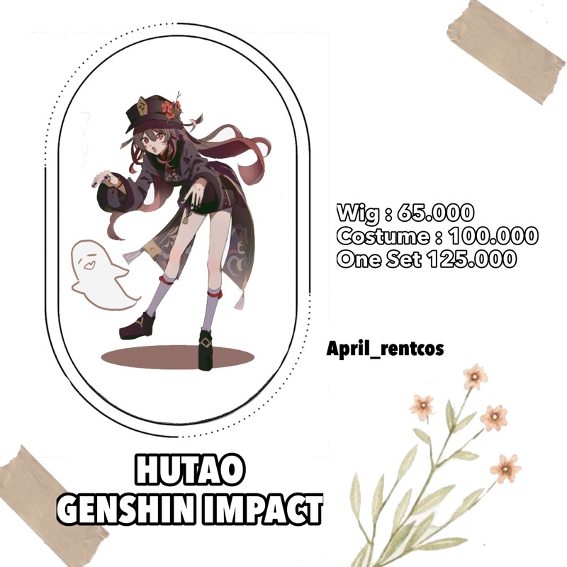 (BACA DESCRIPTION) PROMO MURAH Rental murah Hutao Genshin Impact FullSe