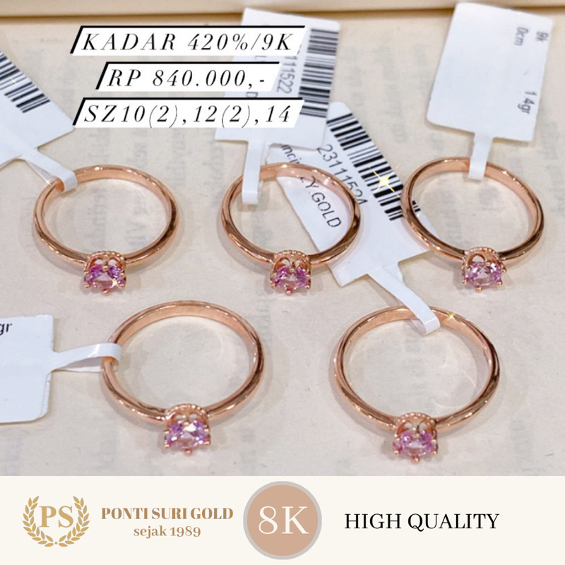 Cincin ILY Rose gold