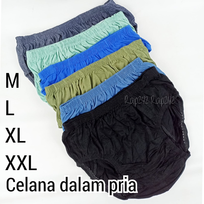 CD Celana Dalam Pria Dewasa M L XL XXL Variasi RFD Cowok Remaja Laki Katun Karet Kerut Adem Dalaman 