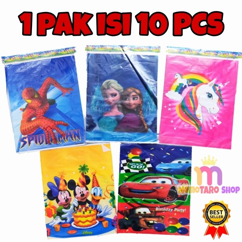 

Plastik Bingkisan Ulang Tahun Anak isi 10 PCS/ Kantong Snack Untuk Bingkisan Ulang tahun Bisa COD