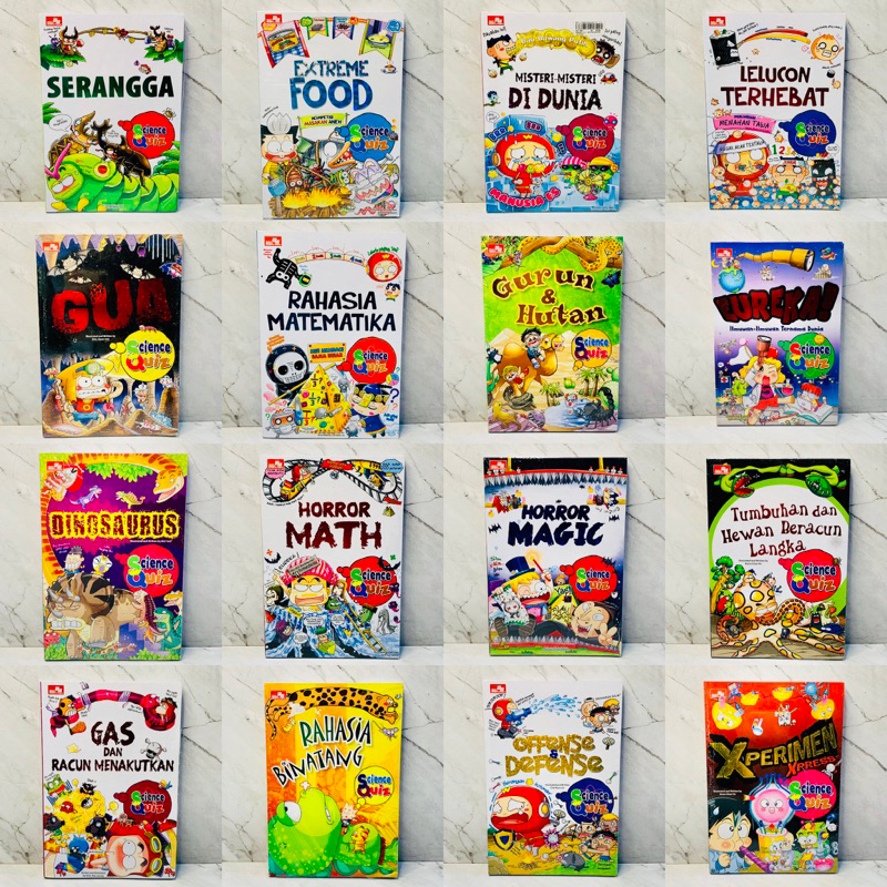 Komik Edukasi Educomics Science Quiz Serangga / Extreme Food / Misteri Di Dunia / Lelucon Terhebat /