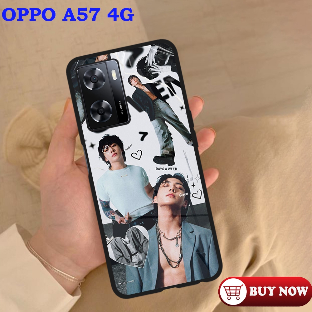 [KS01] Case Glossy CASE  OPPO A57 2022 | A77S | A77 4G | A57 5G | |CASING Kekinian Case Lucu MOTIF J